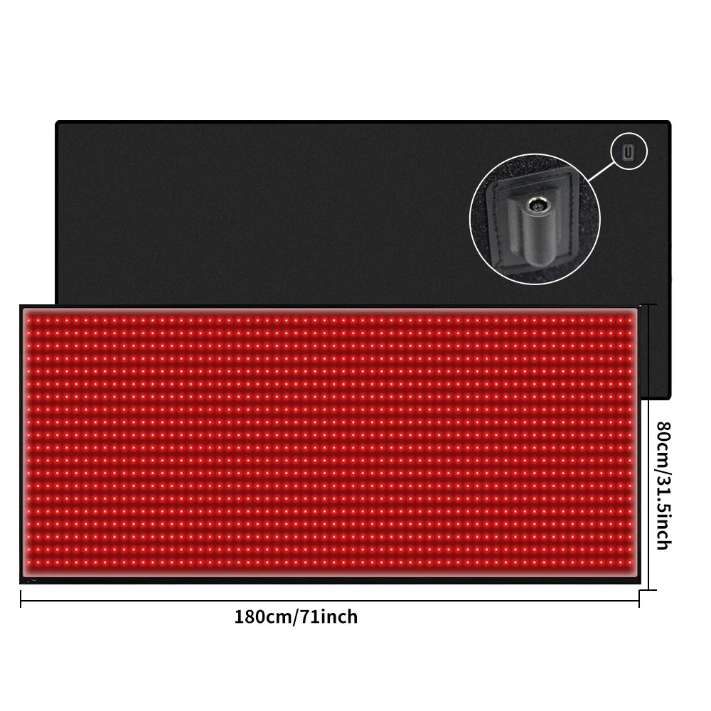 Full Body Red Light Therapy Mat Infrared LED Pain Relief