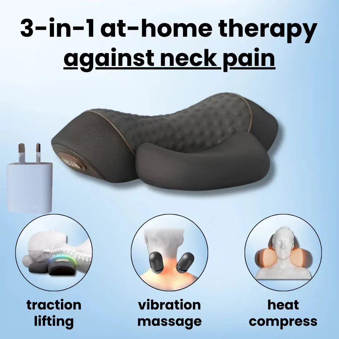 Okayso Soothe 3-In-1 Neck Massager With Traction Heat
