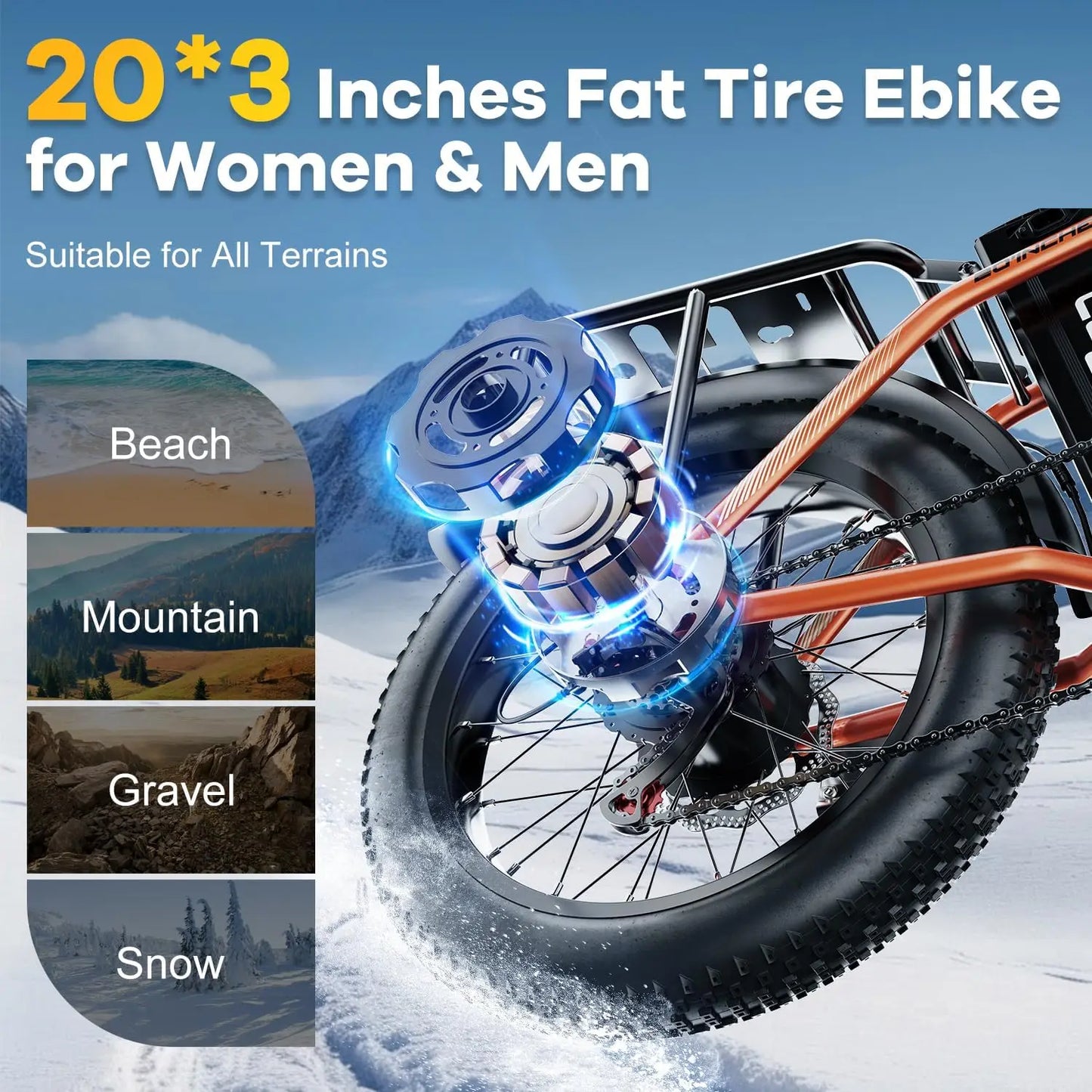 CYBERVELO Mars700 Folding Electric Bike With Removable Battery