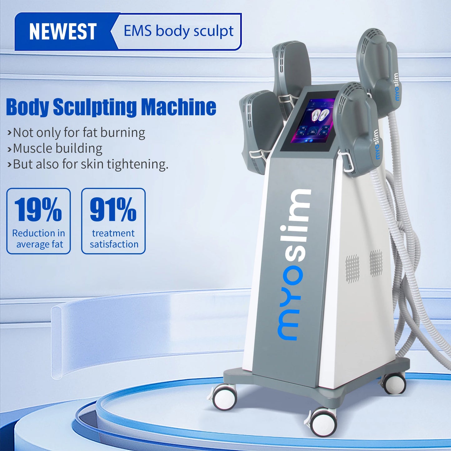 TAIXL EMS Body Sculpting Machine 6500W 200Hz RF Muscle Stimulator