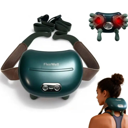 Neck and Shoulder Massager With 4D Kneading Heat Therapy