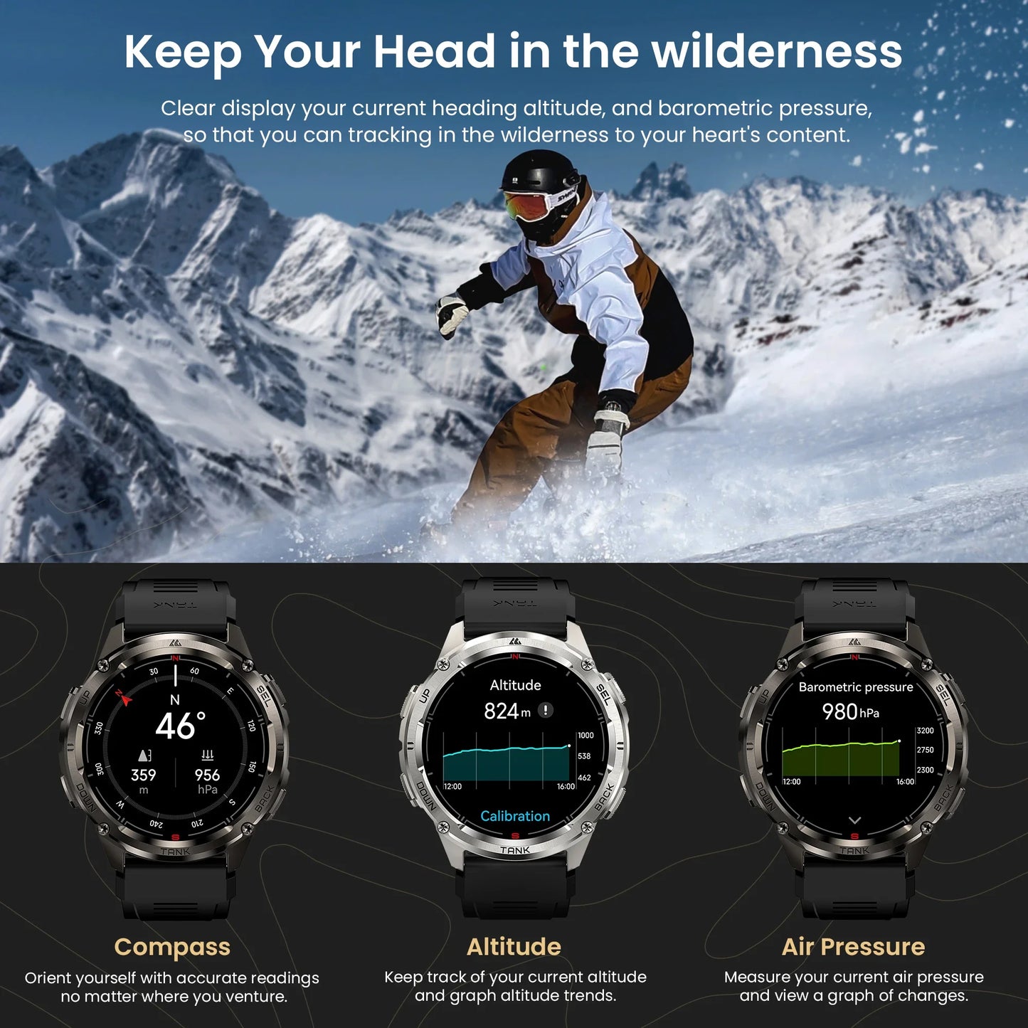 KOSPET Tank T3 Ultra 2 GPS Smartwatch For Men