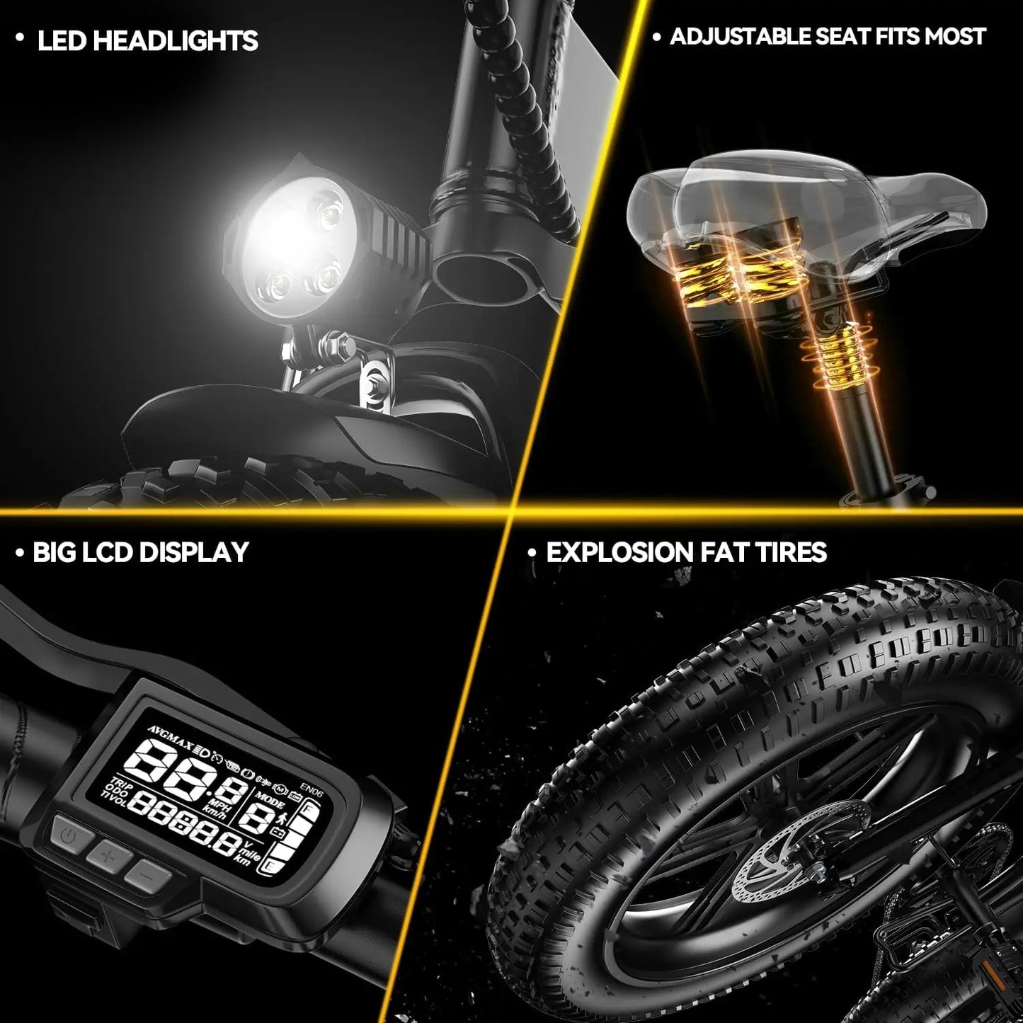 CYBERVELO Mars700 Folding Electric Bike With Removable Battery