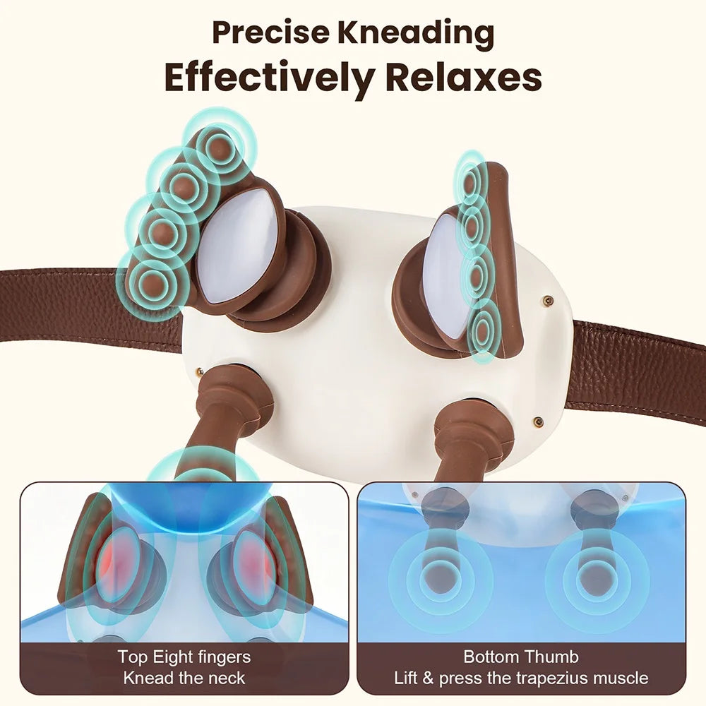 Foreverlily Electric Wireless Neck and Shoulder Massager for Relaxation
