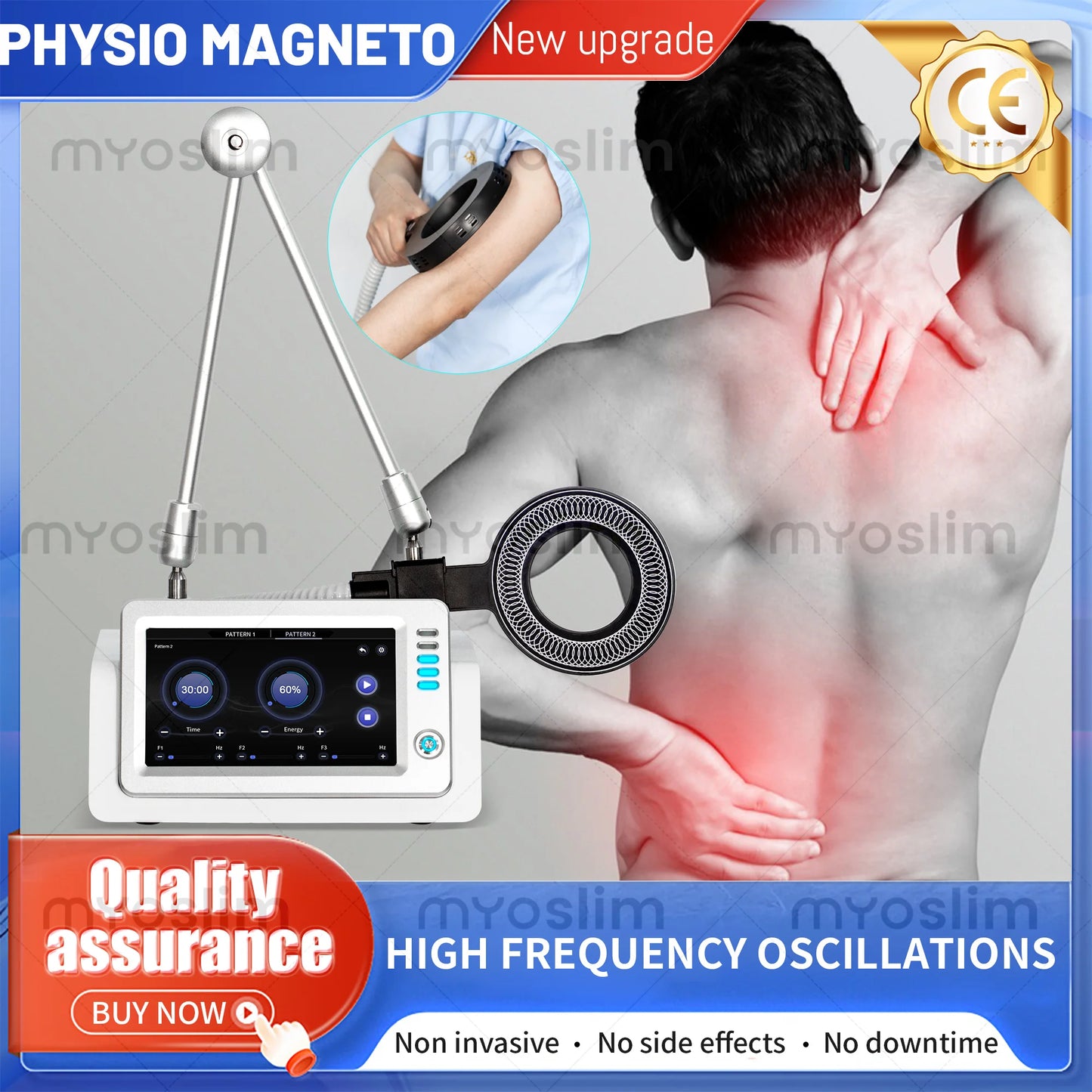 MYOSLIM Magnetotherapy PEMF Pain Relief Physiotherapy Device