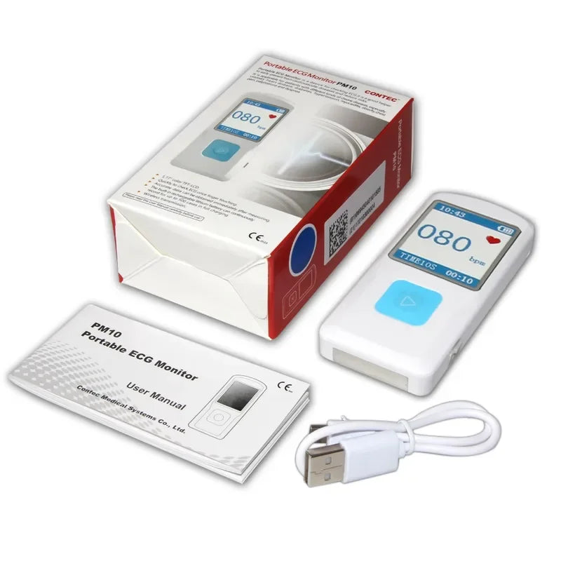 KTSCMRR ECG Monitor PM10 Portable EKG With Heart Rate Bluetooth