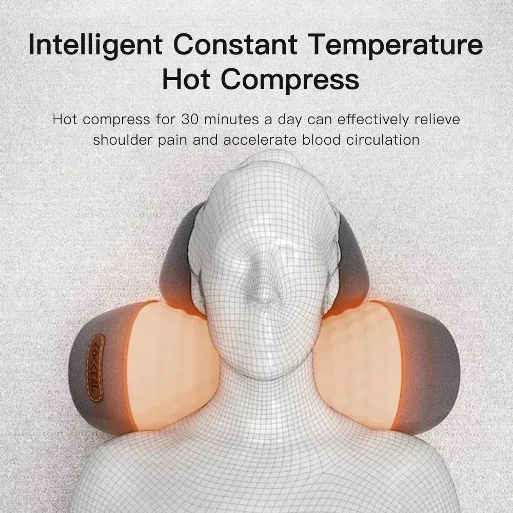 Okayso Electric Neck Massager With Heat And Vibration