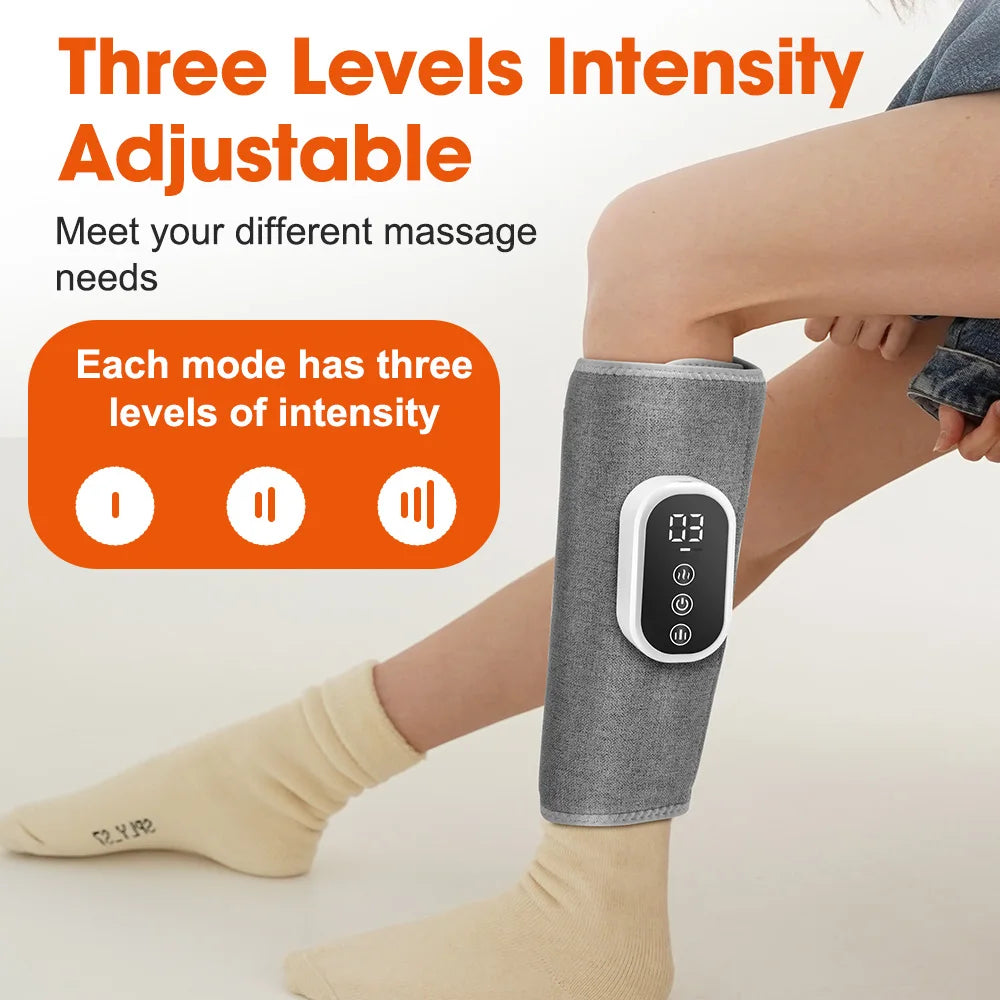PastSky 360 Degree Air Pressure Heating Calf Massager Wireless Leg