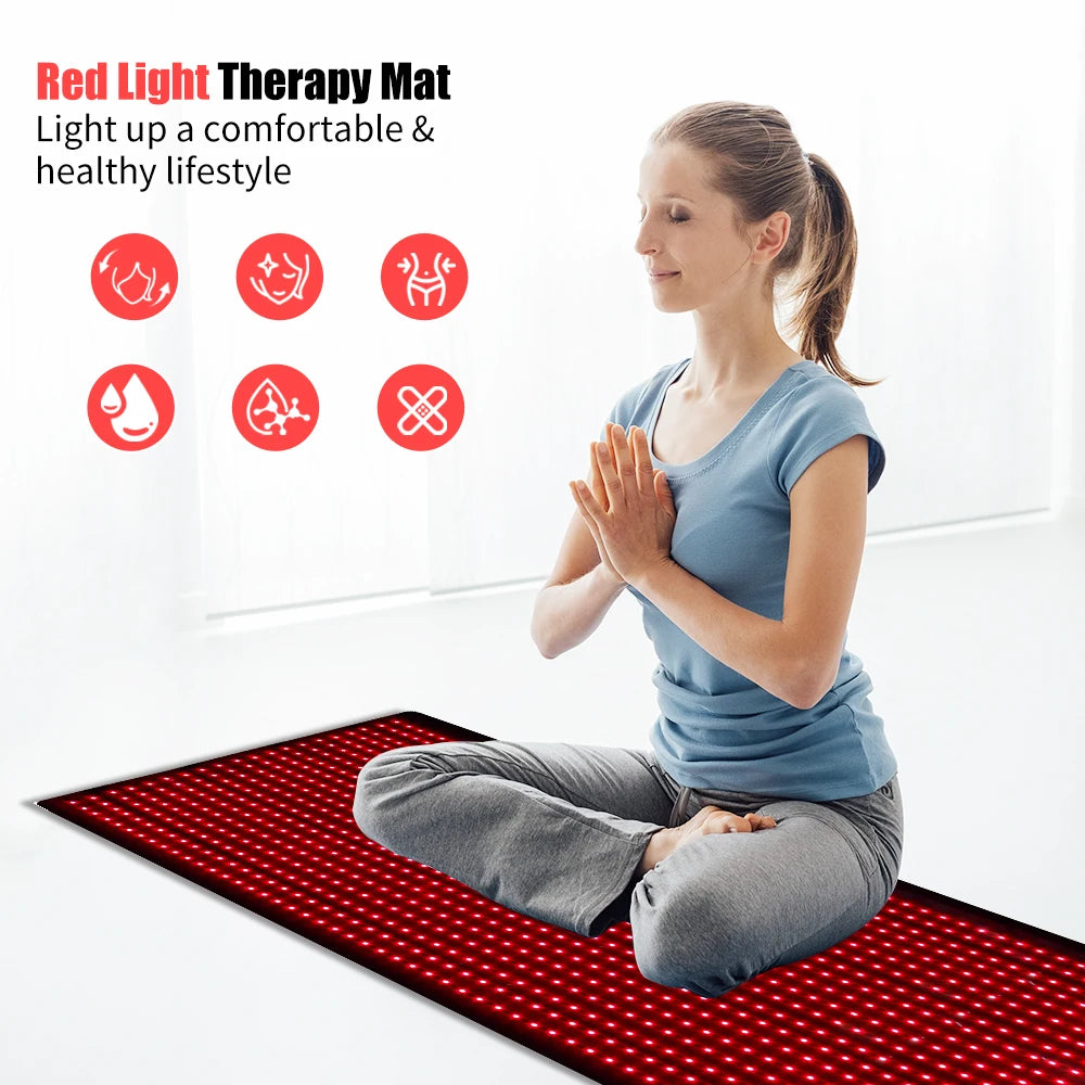 Full Body Red Light Therapy Mat Infrared LED Pain Relief