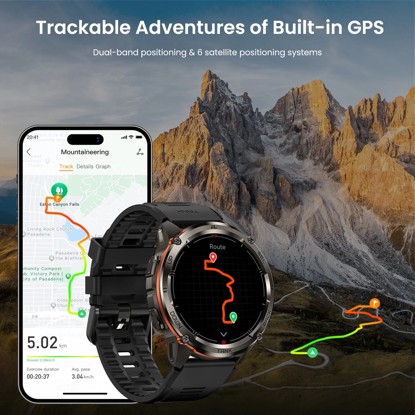 KOSPET Tank T3 Ultra 2 GPS Smartwatch For Men