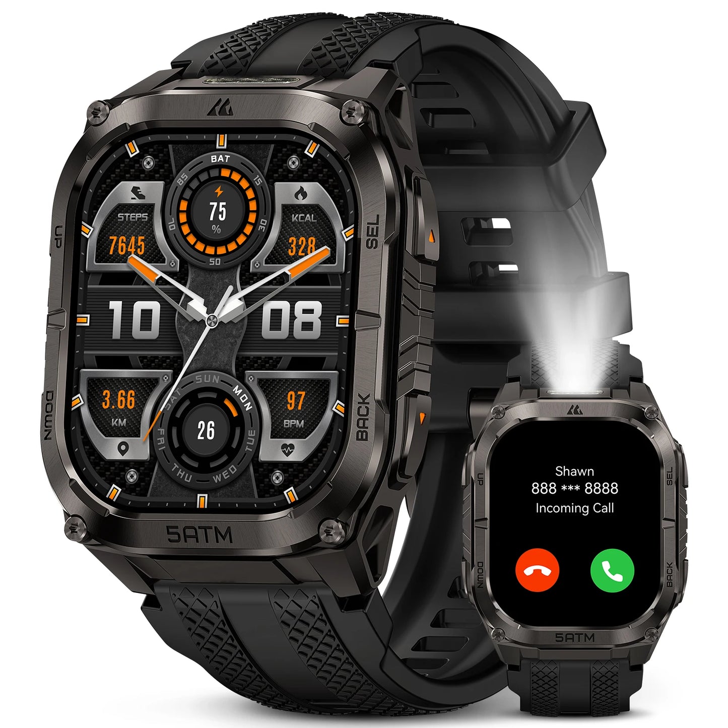 Kospet Tank M4C Rugged Smartwatch GPS Fitness Tracker Waterproof