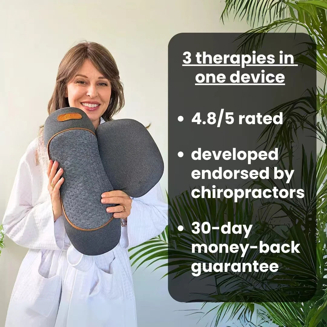 Okayso Soothe 3-In-1 Neck Massager With Traction Heat
