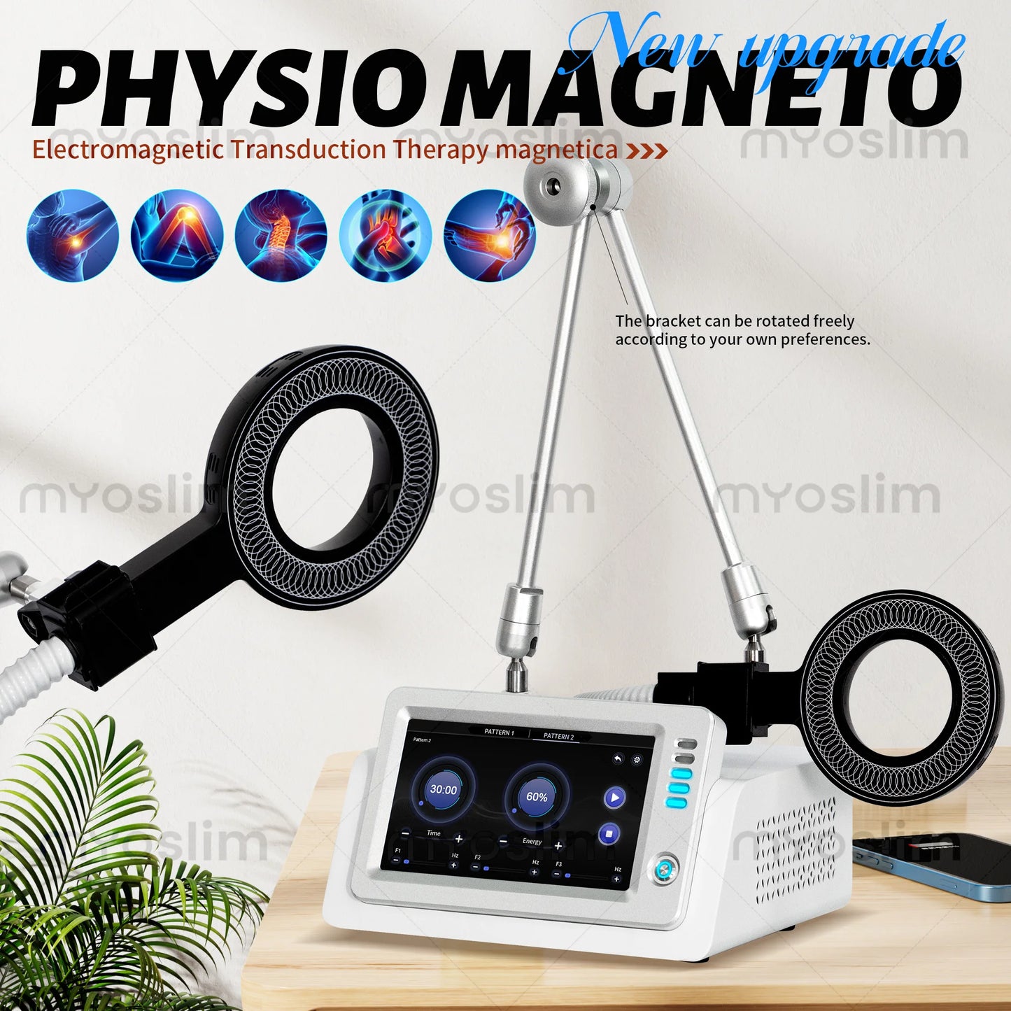 MYOSLIM Magnetotherapy PEMF Pain Relief Physiotherapy Device