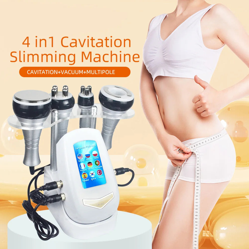 Misshearth 4 in 1 Vacuum Cavitation RF Fat Remover Machine