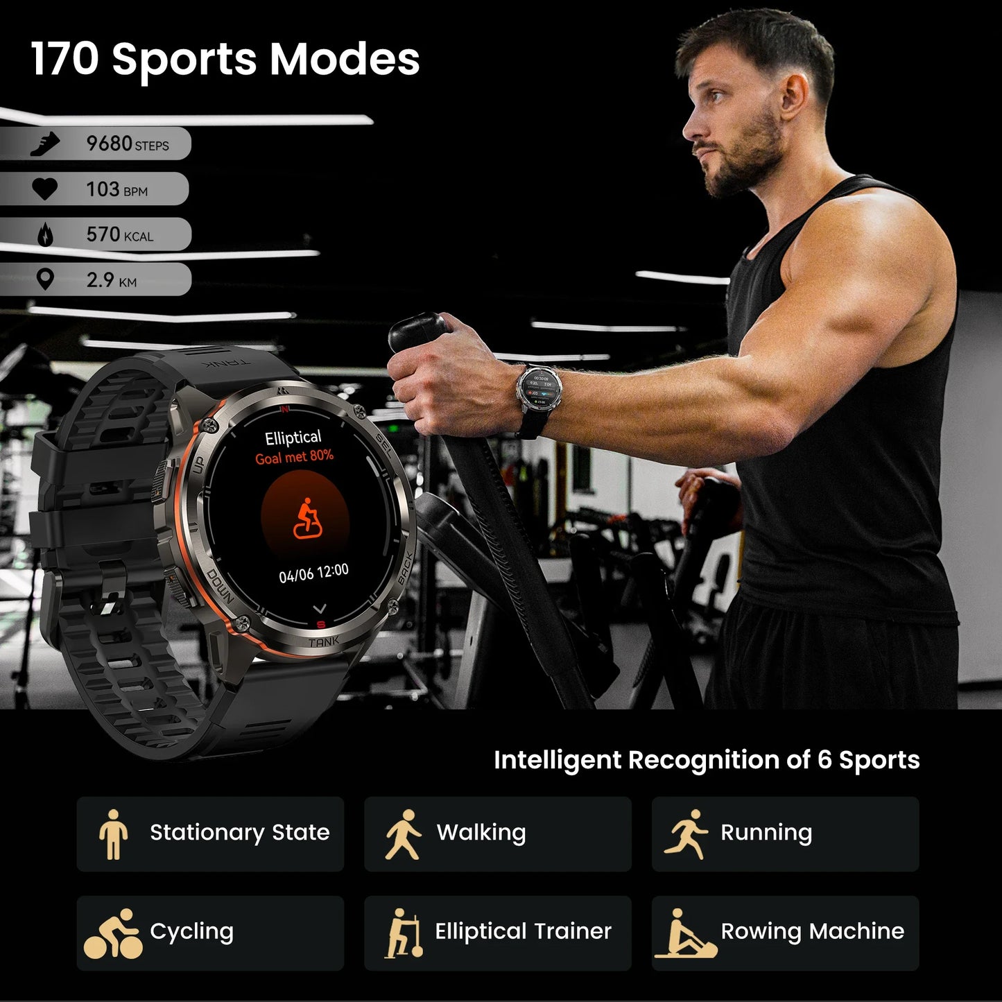 KOSPET Tank T3 Ultra 2 GPS Smartwatch For Men
