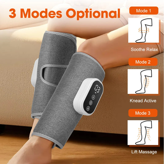 PastSky 360 Degree Air Pressure Heating Calf Massager Wireless Leg