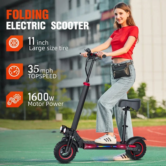 J11 Plus Foldable Dual Suspension Electric Scooter 1000W 60-80km Range